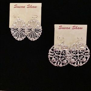 Set of Susan Shaw Ornate French Wire Earrings
